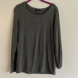 Size large, Rue 21 long sleeve dark grey shirt
